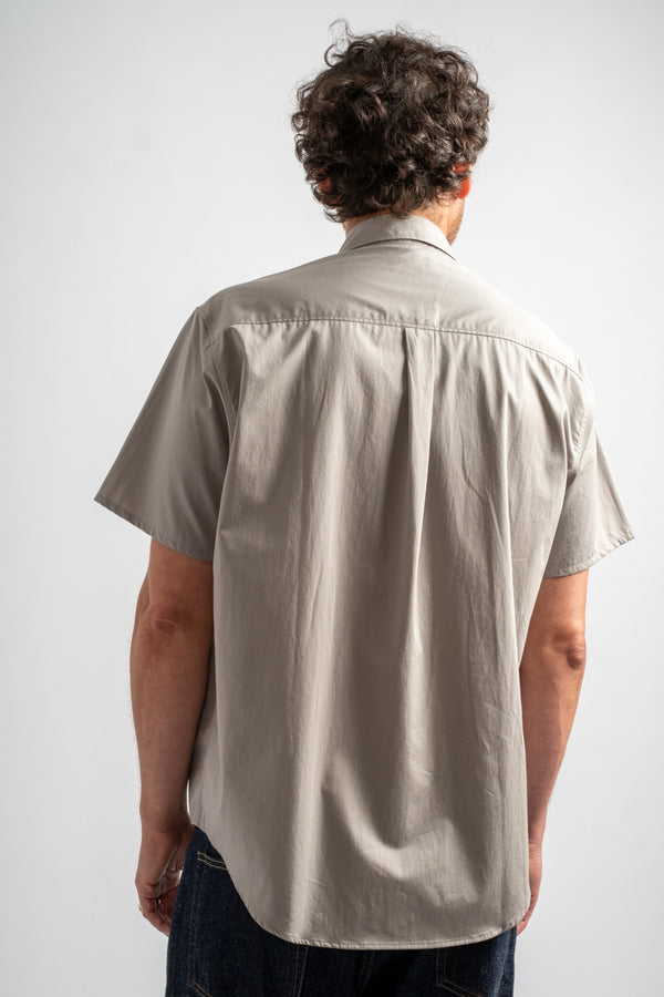 Lynn Poplin S/S Shirt in True Grey