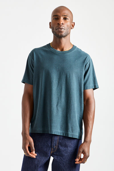 Nep T-Shirt in Pigment Pitch Teal