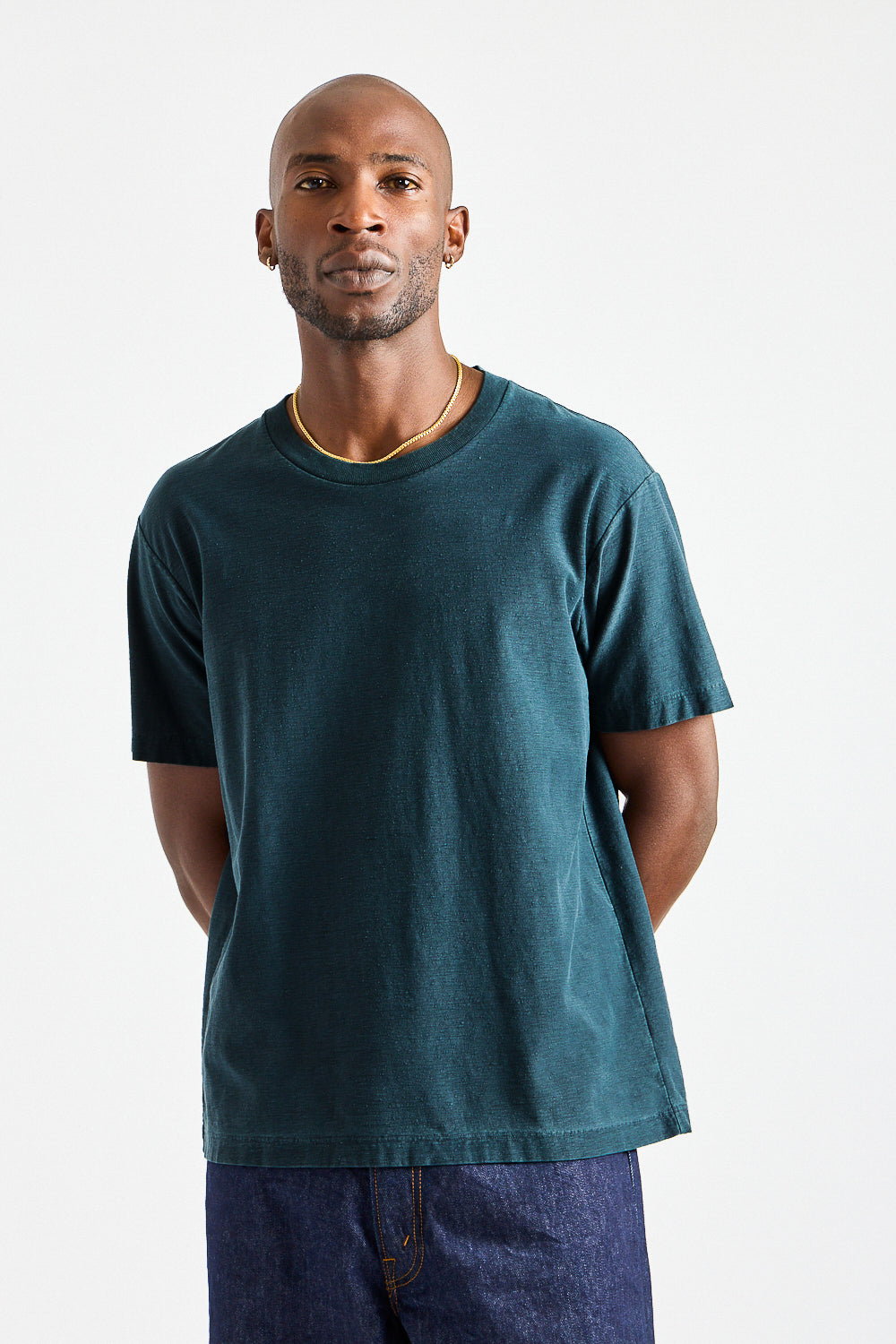 Nep T-Shirt in Pigment Pitch Teal