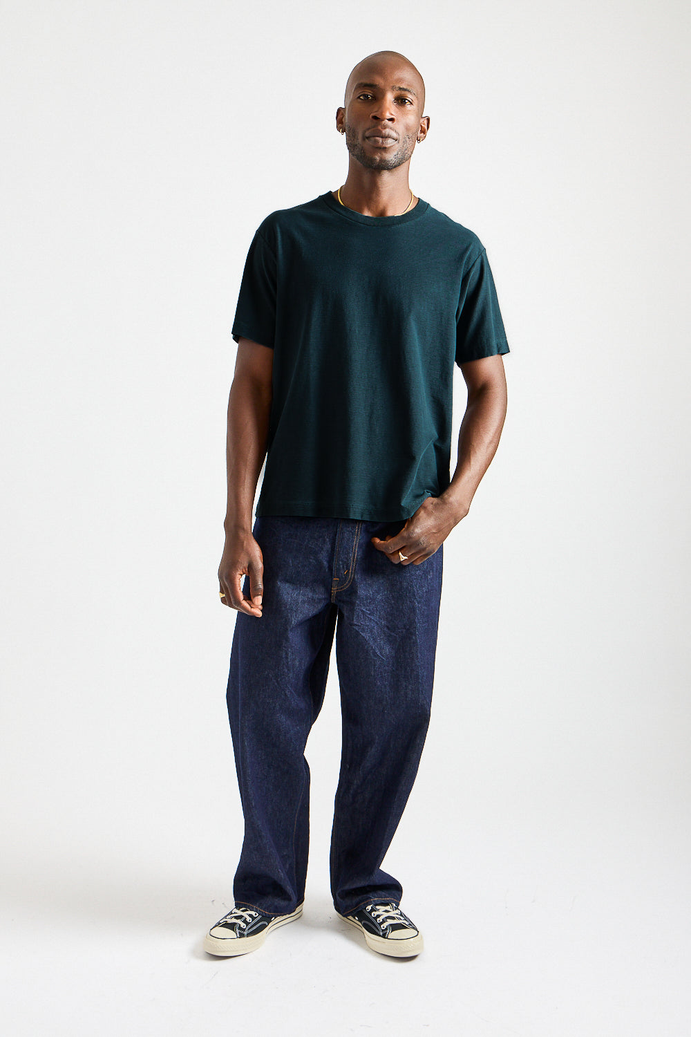 Nep T-Shirt in Pigment Pitch Teal