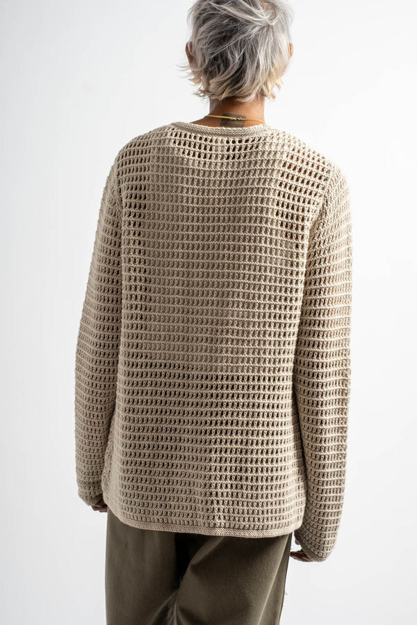 Net Pullover in Flax