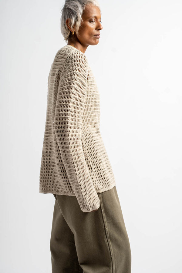 Net Pullover in Flax