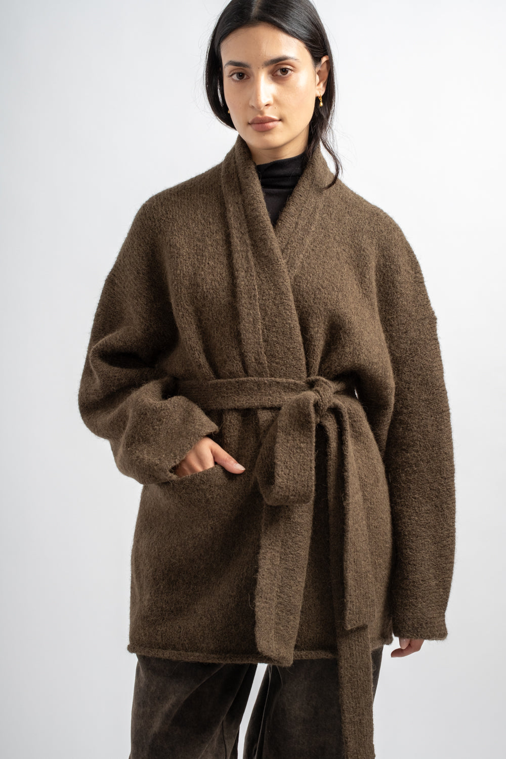 Coto Cardigan in Olive