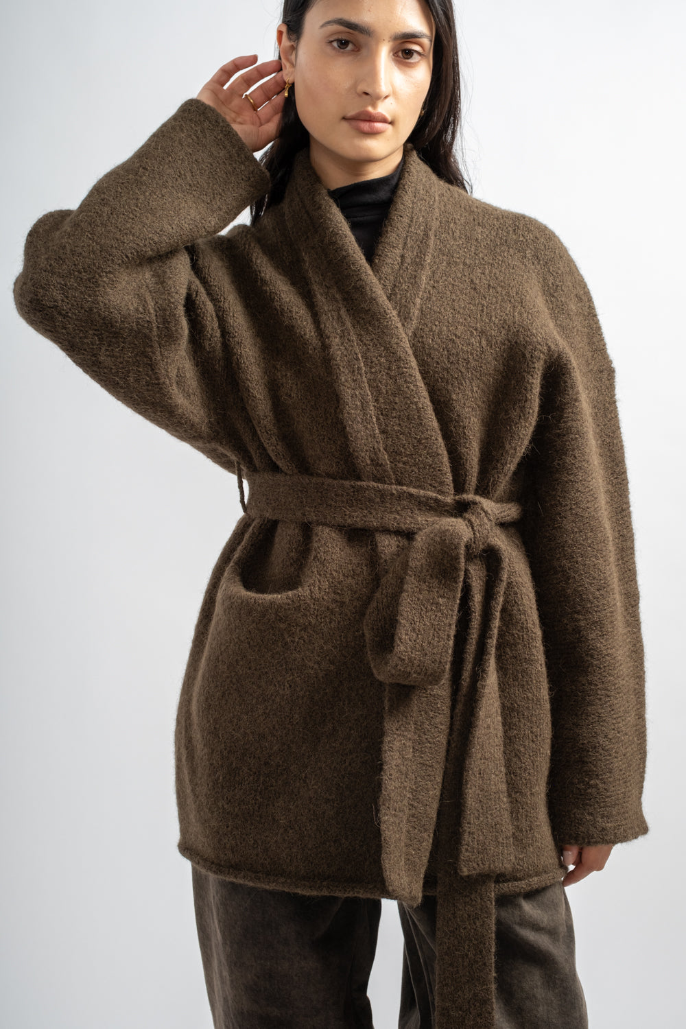 Coto Cardigan in Olive