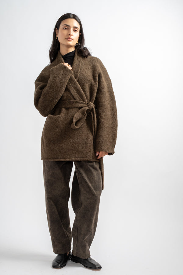 Coto Cardigan in Olive