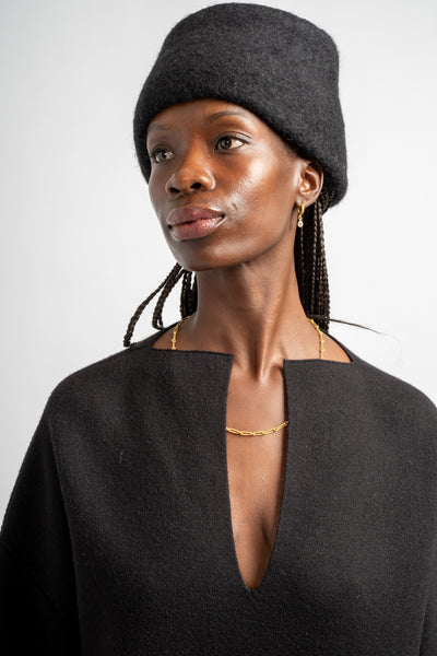 Felt Toque in Black