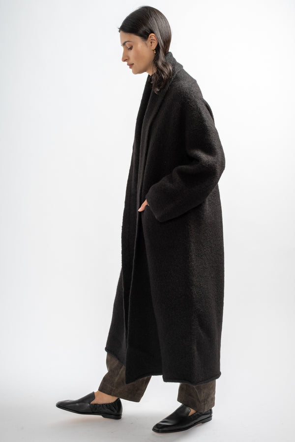 Long Shawl Cardigan in Black