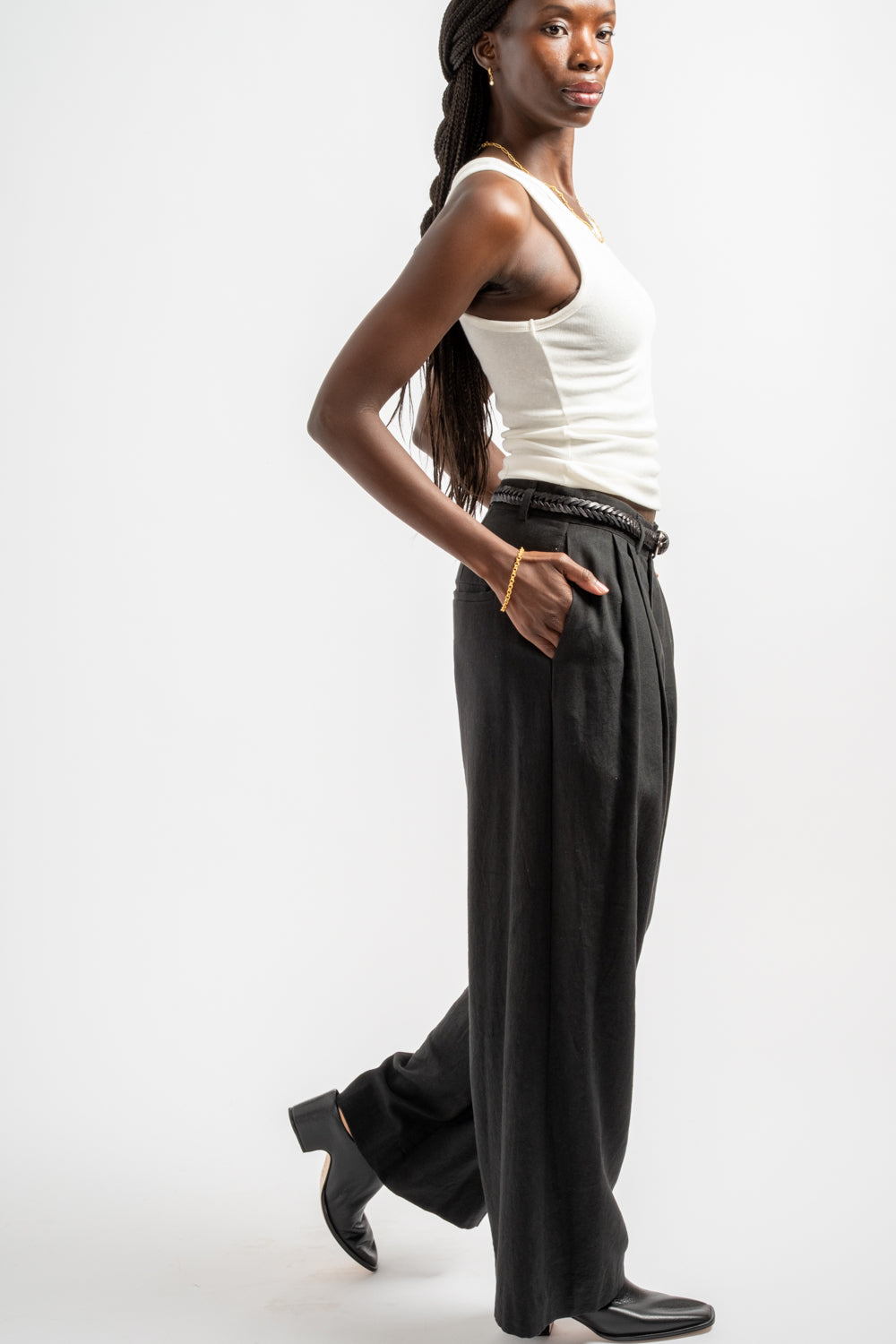 Soft Trouser in Black