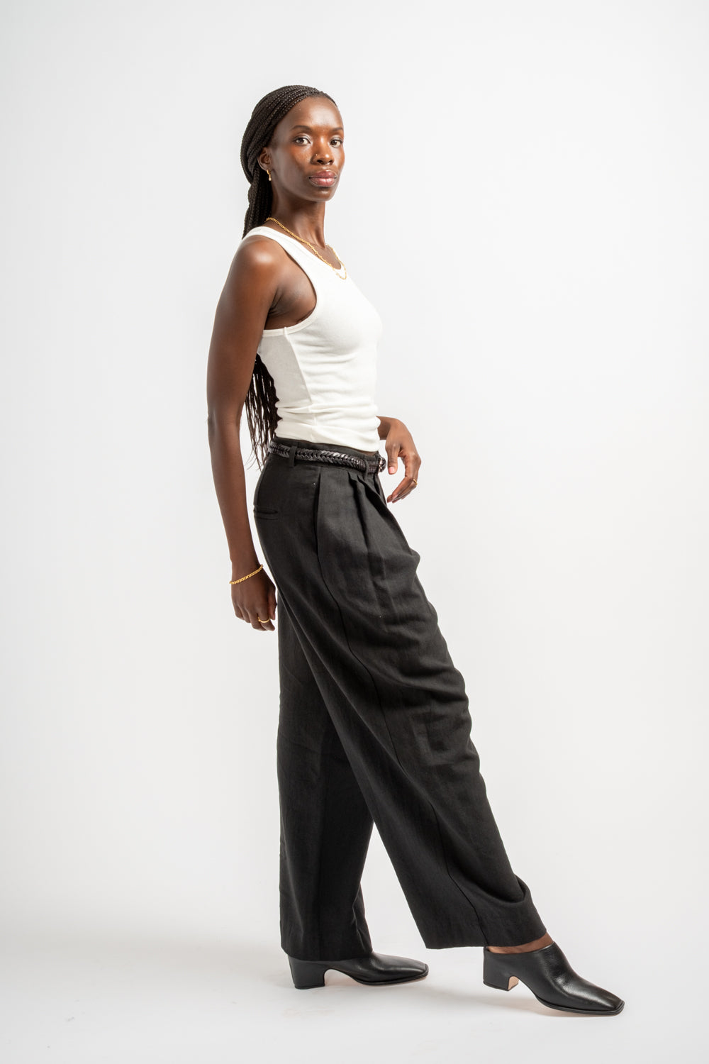 Soft Trouser in Black