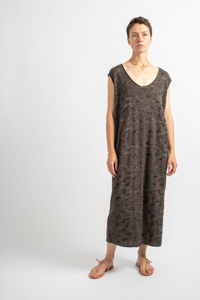 Terra Dress in Black Marl