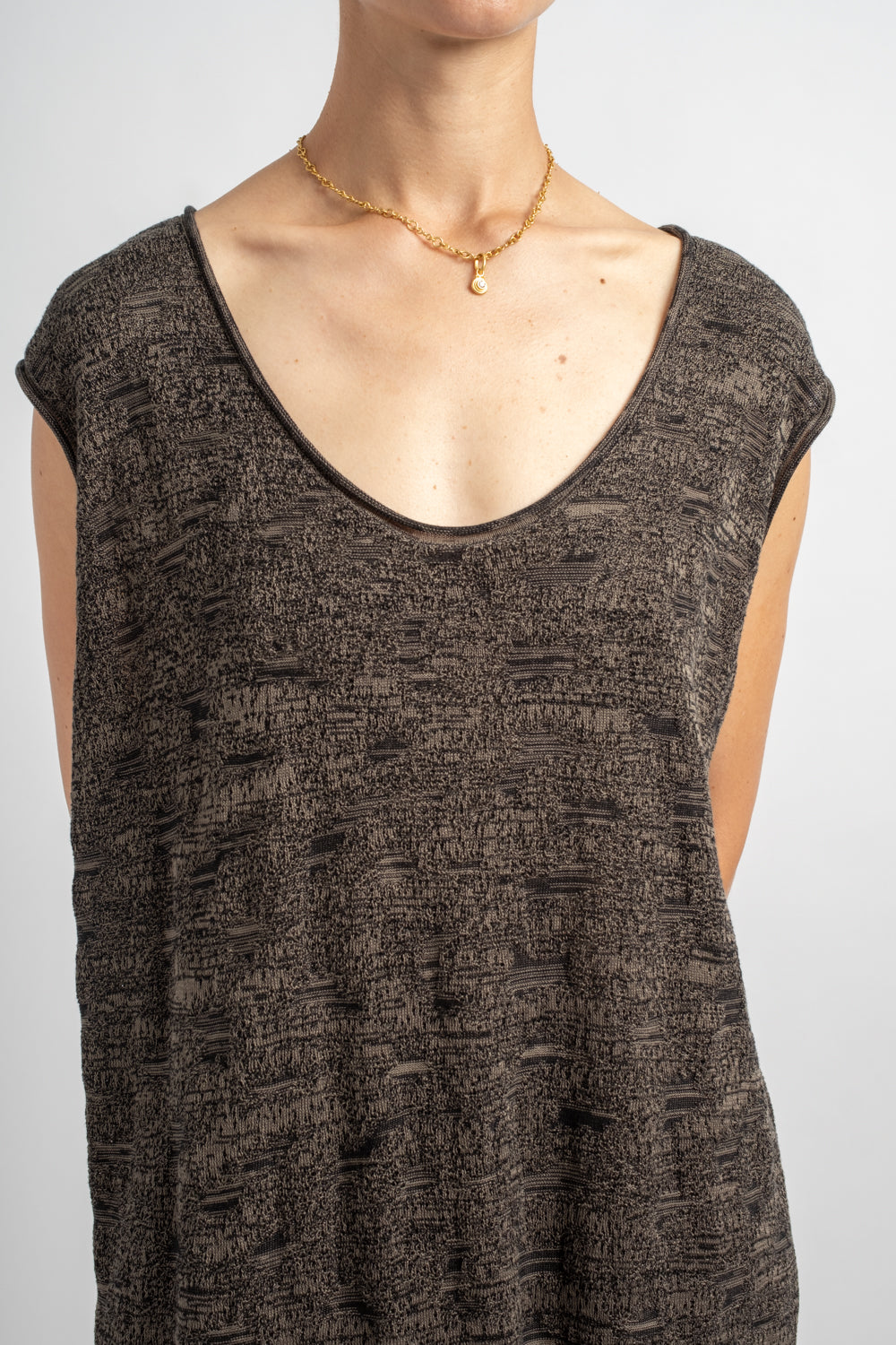 Terra Dress in Black Marl
