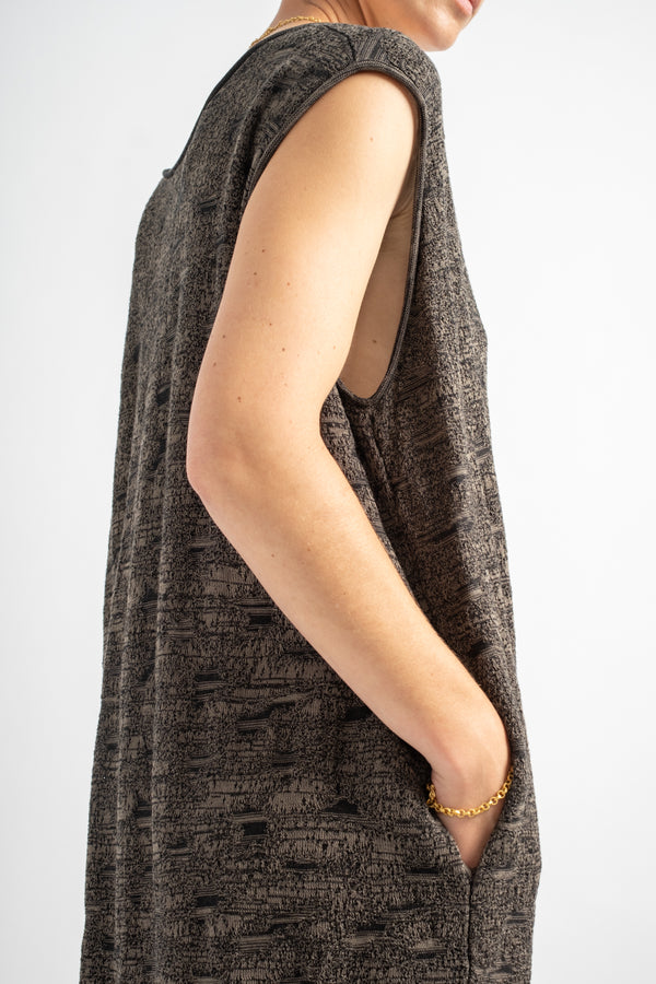 Terra Dress in Black Marl