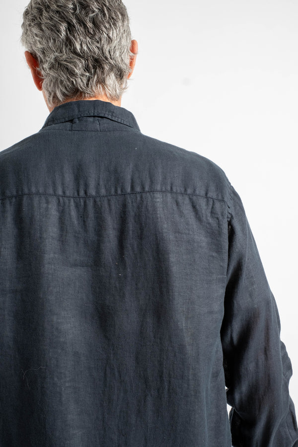 Brando Linen Shirt in Ink