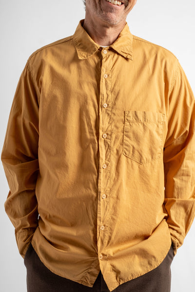 Brando Shirt in Cotton Honey Mustard