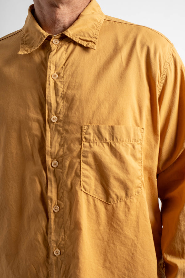 Brando Shirt in Cotton Honey Mustard