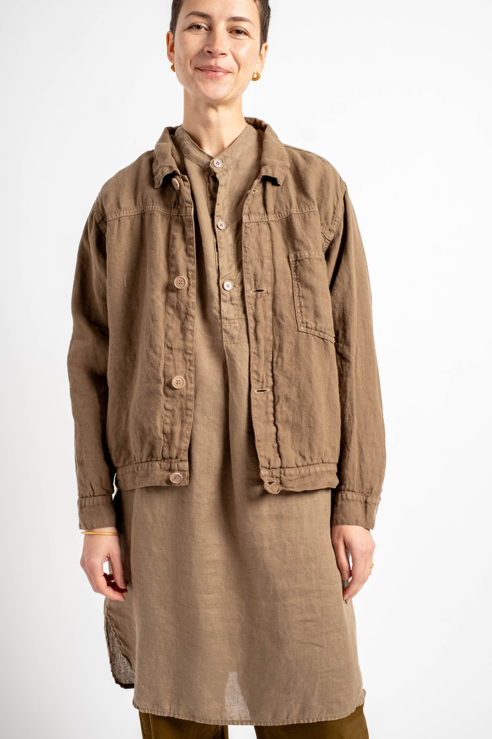 Jojo Jean Jacket in Bark