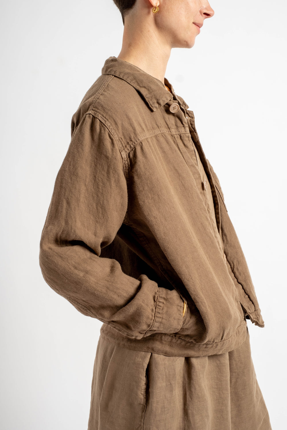 Jojo Jean Jacket in Bark