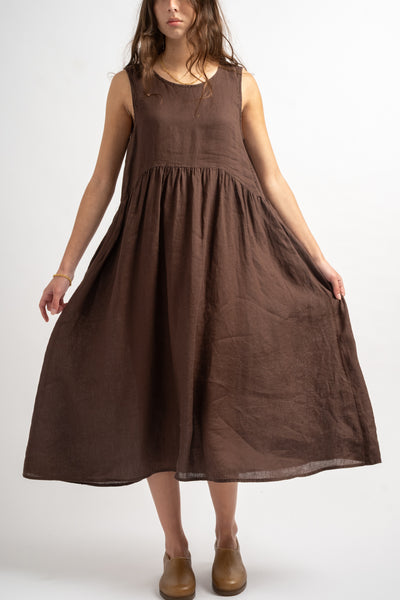 Amanda Dress in Chocolate