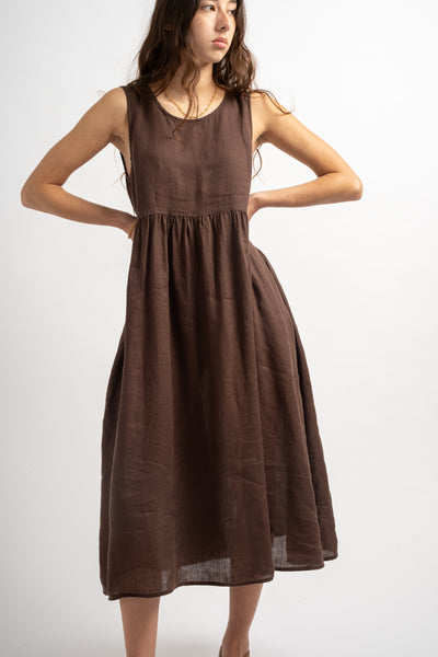 Amanda Dress in Chocolate