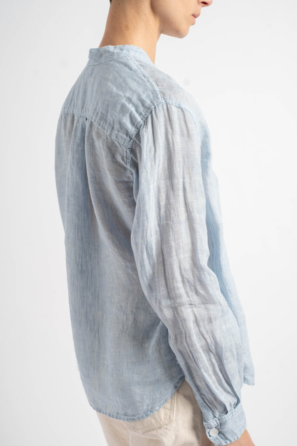 Ivey Banded Chambray Shirt in Wash