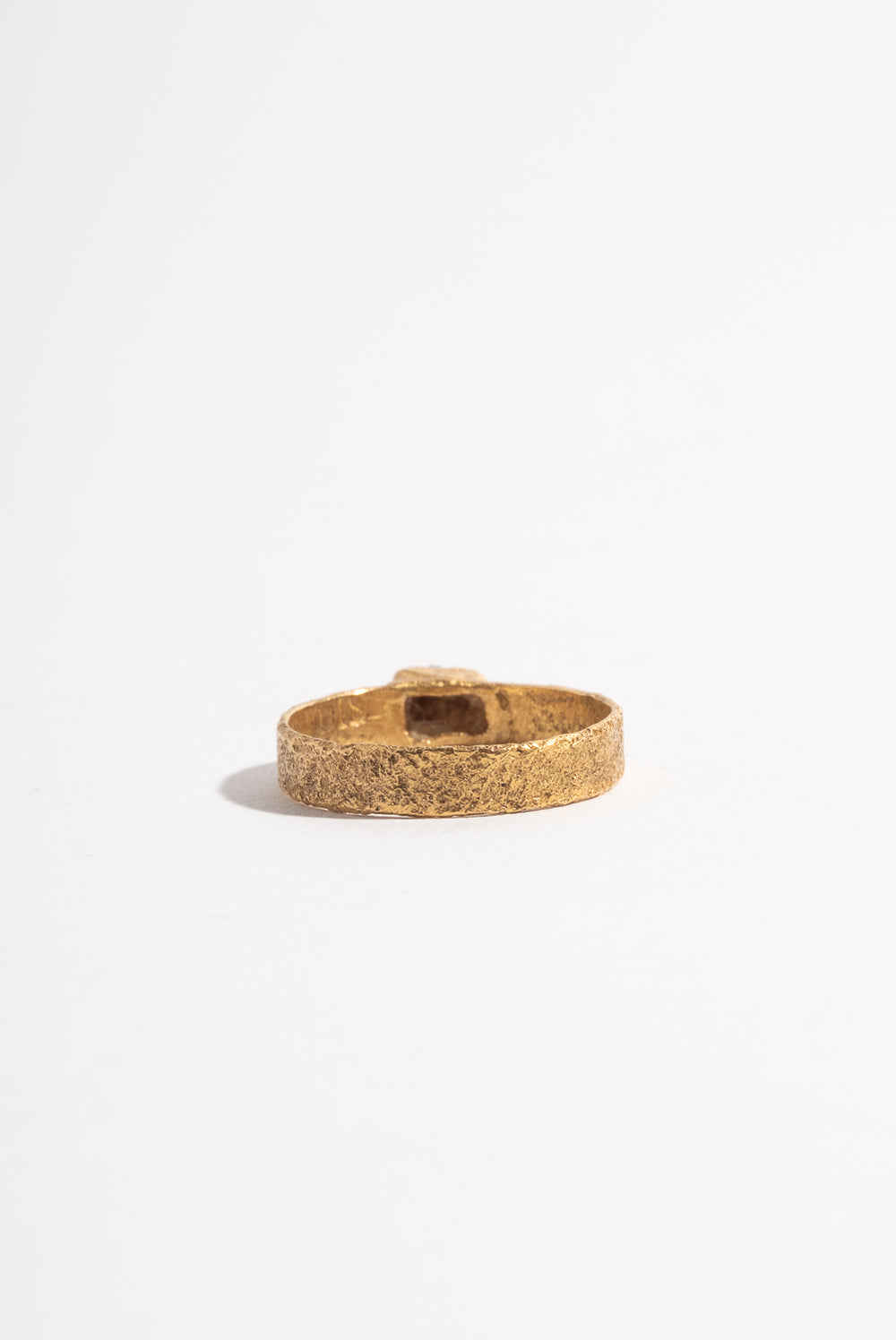 22K Light Raw Sapphire Ring