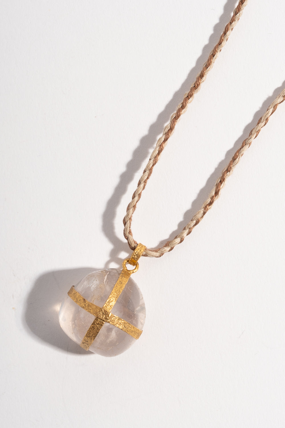 22K + Quartz Pendant