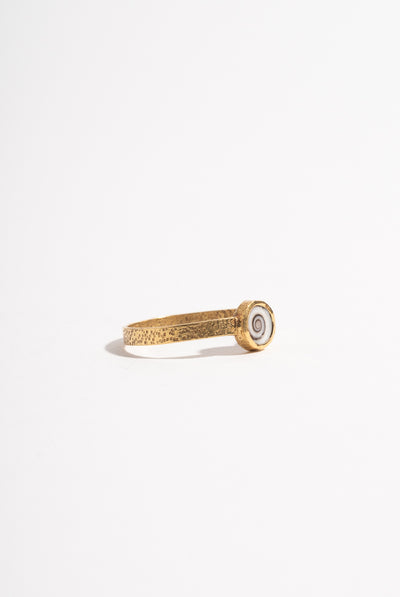 22K Shiva Shell Ring
