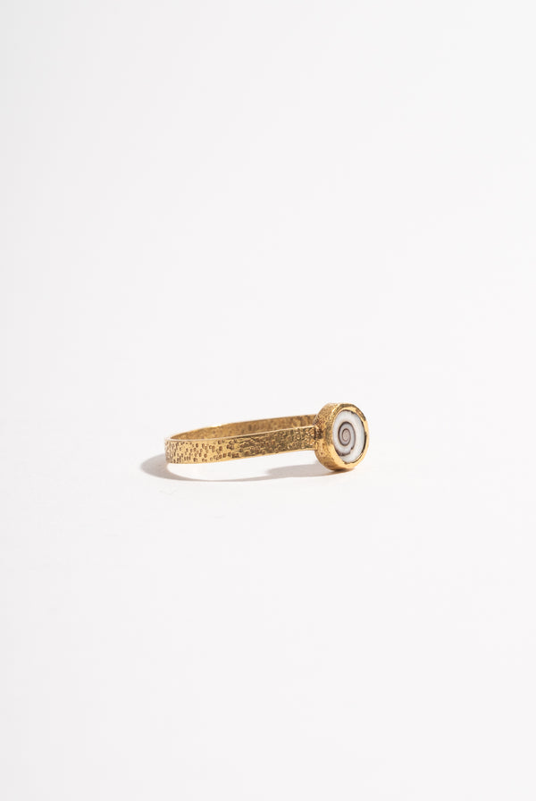22K Shiva Shell Ring