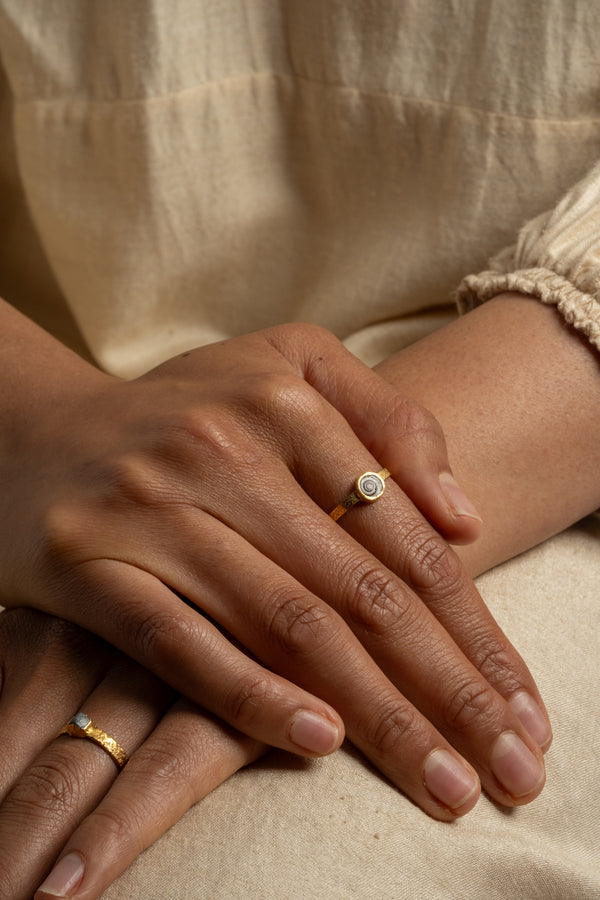 22K Shiva Shell Ring