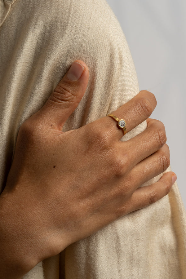22K Shiva Shell Ring