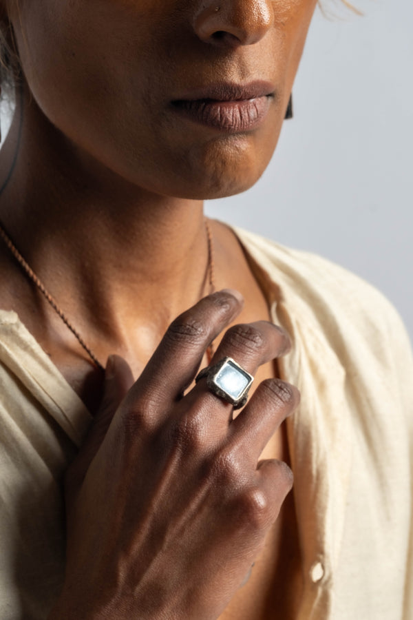 Sterling Mirror Ring