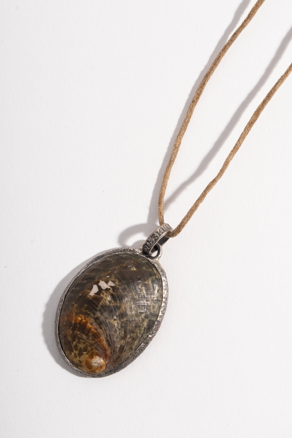Sterling + 22K Buddha Shell Pendant