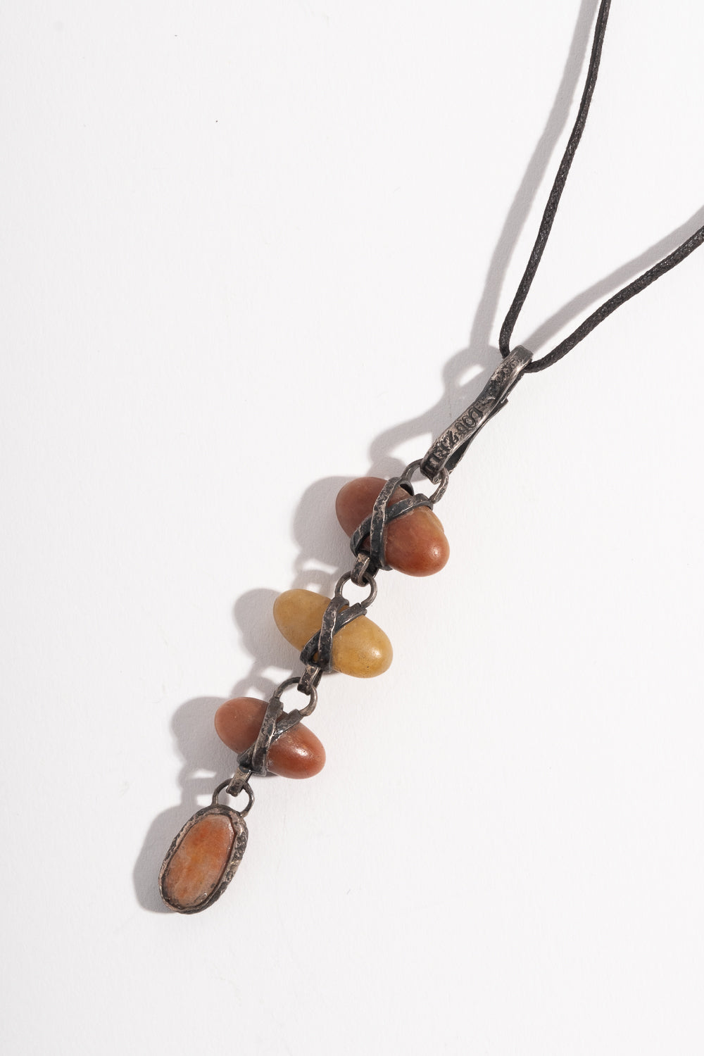 Sterling 4-Drop Pebble Pendant