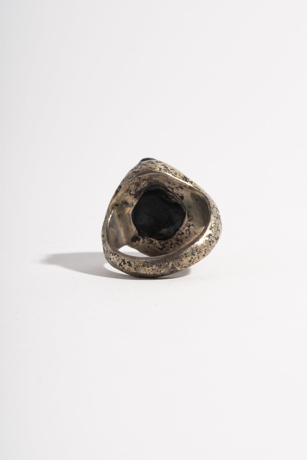 Sterling Black Basalt Ring
