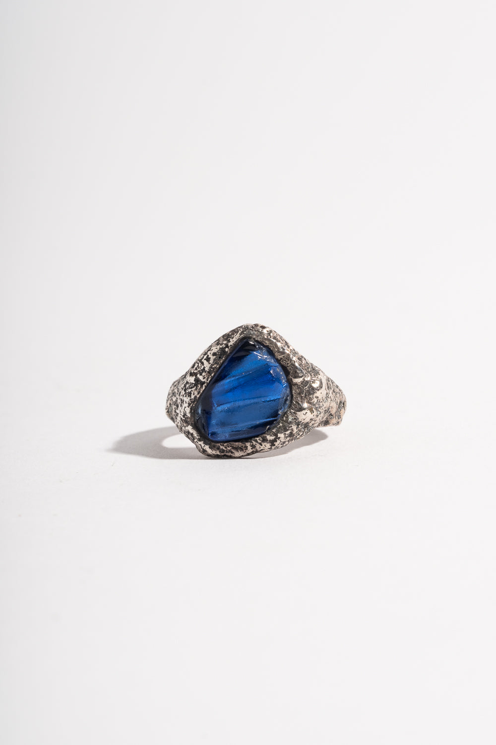 Sterling Blue Bottle Neck Ring