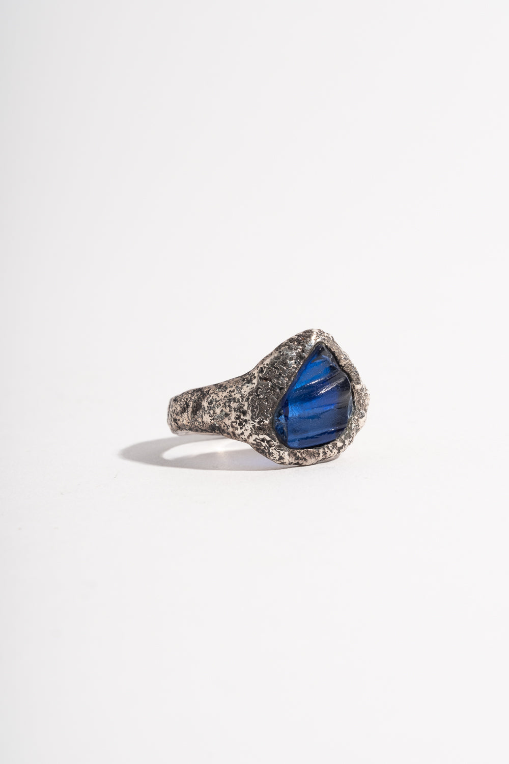 Sterling Blue Bottle Neck Ring