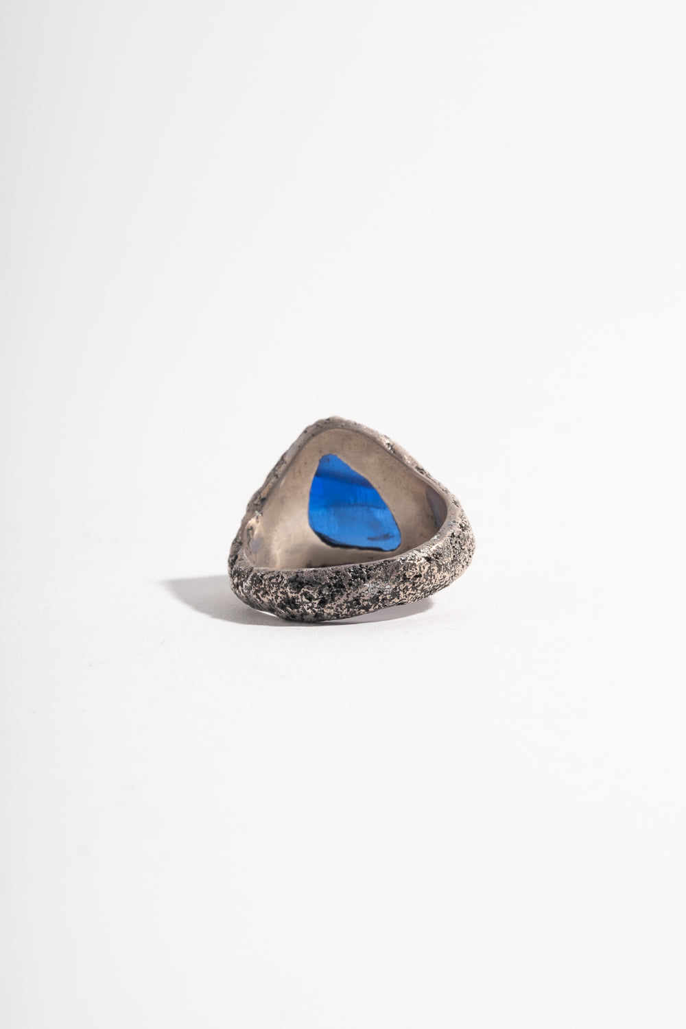 Sterling Blue Bottle Neck Ring