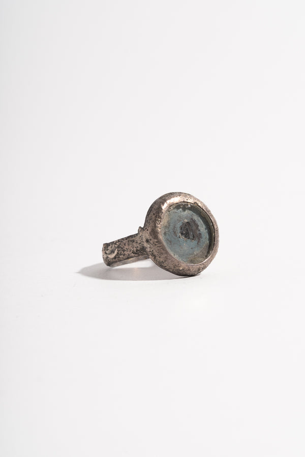 Sterling Distressed Mirror Ring