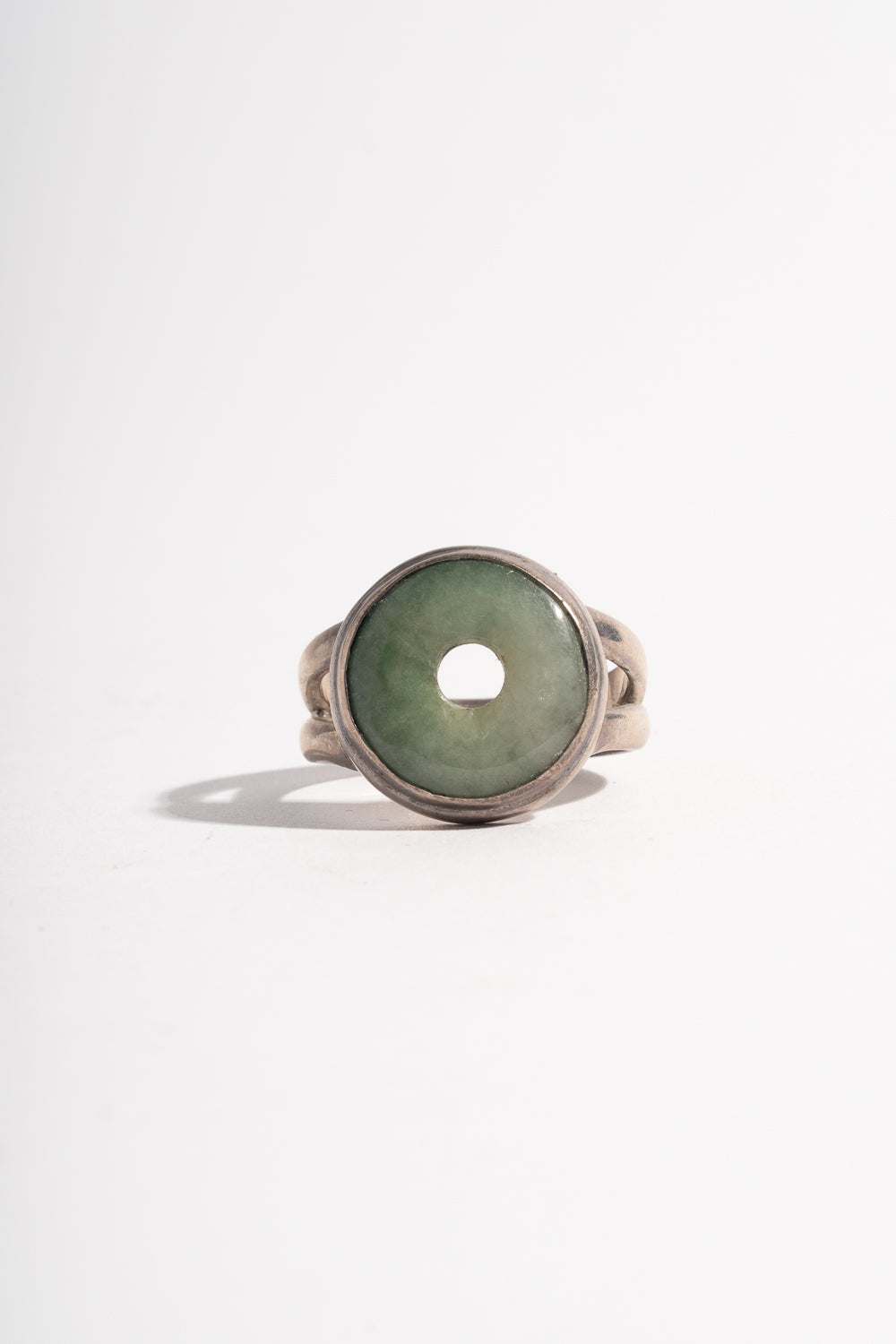 Sterling Jade Donut Ring No. 1