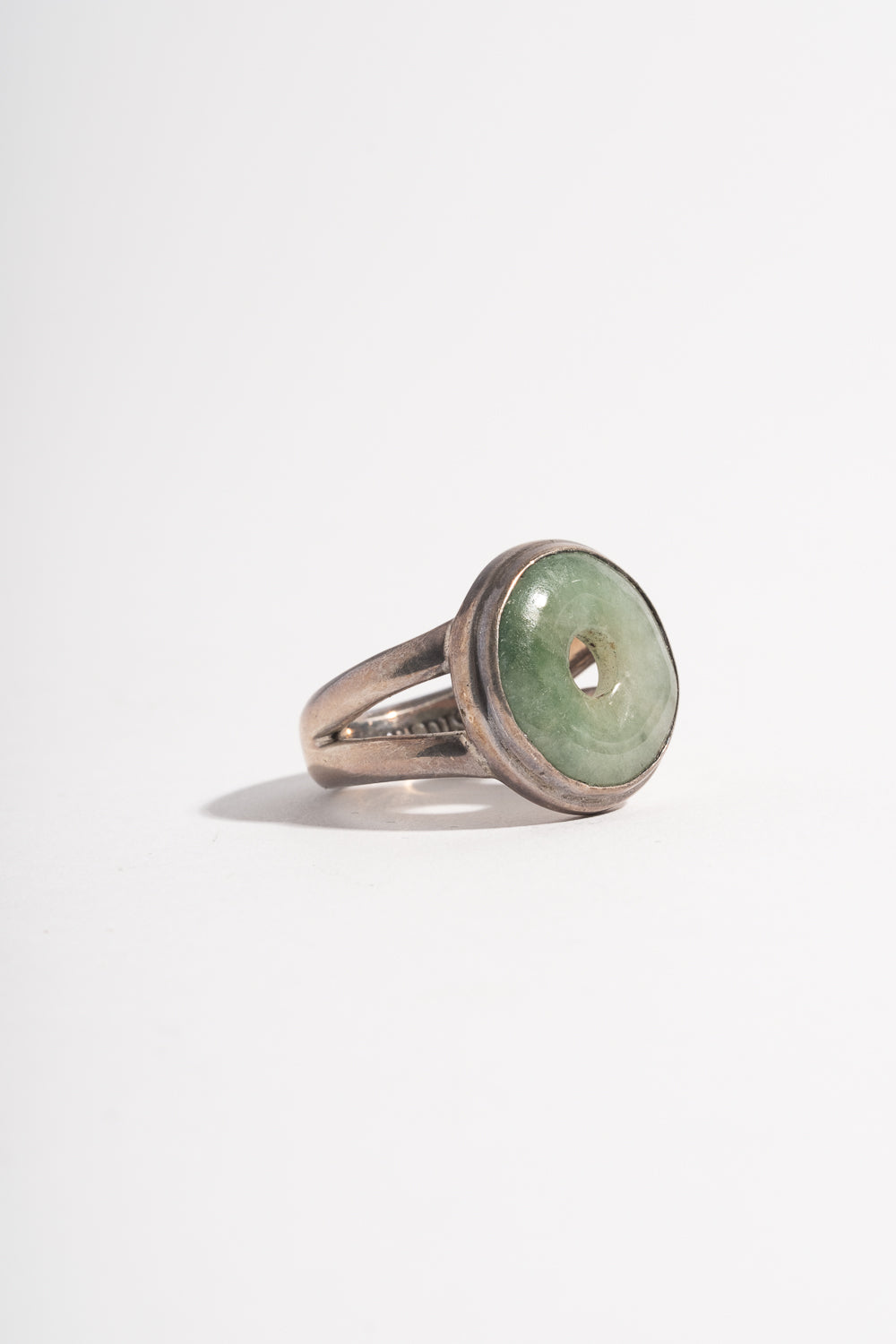 Sterling Jade Donut Ring No. 1