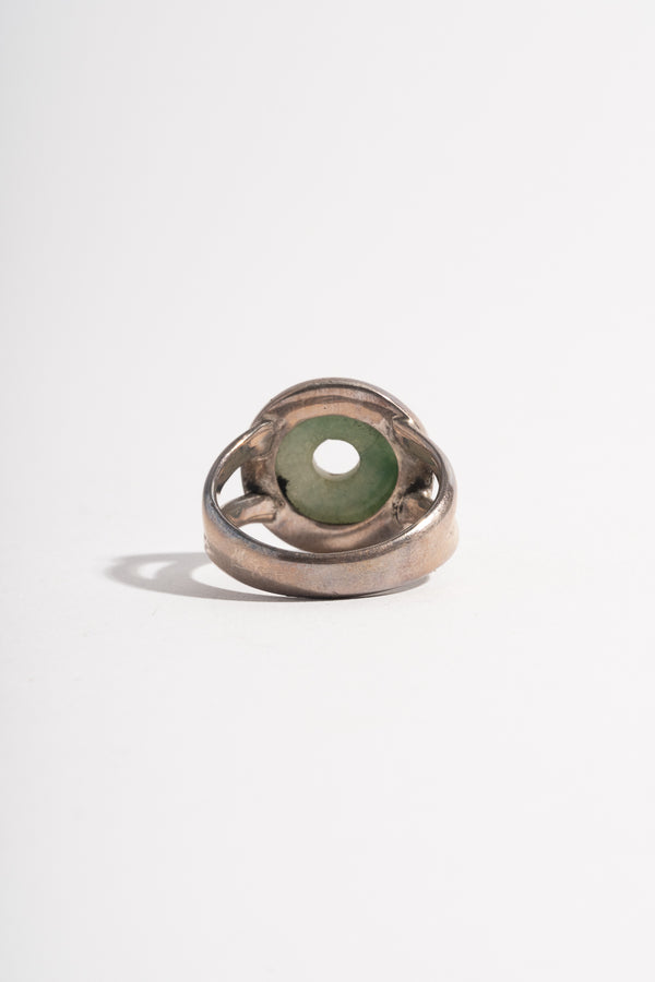 Sterling Jade Donut Ring No. 1