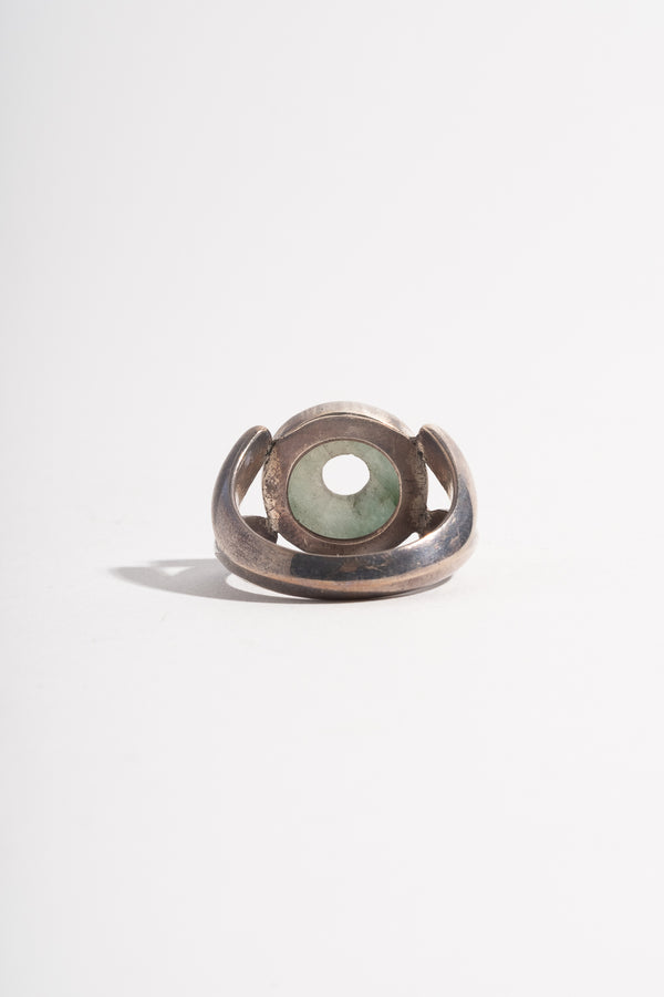 Sterling Jade Donut Ring No. 2
