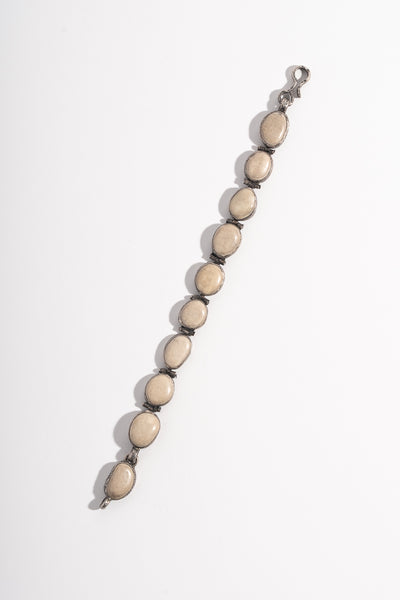Sterling Link Pebble Bracelet