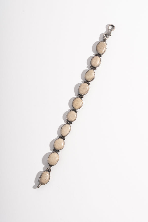 Sterling Link Pebble Bracelet