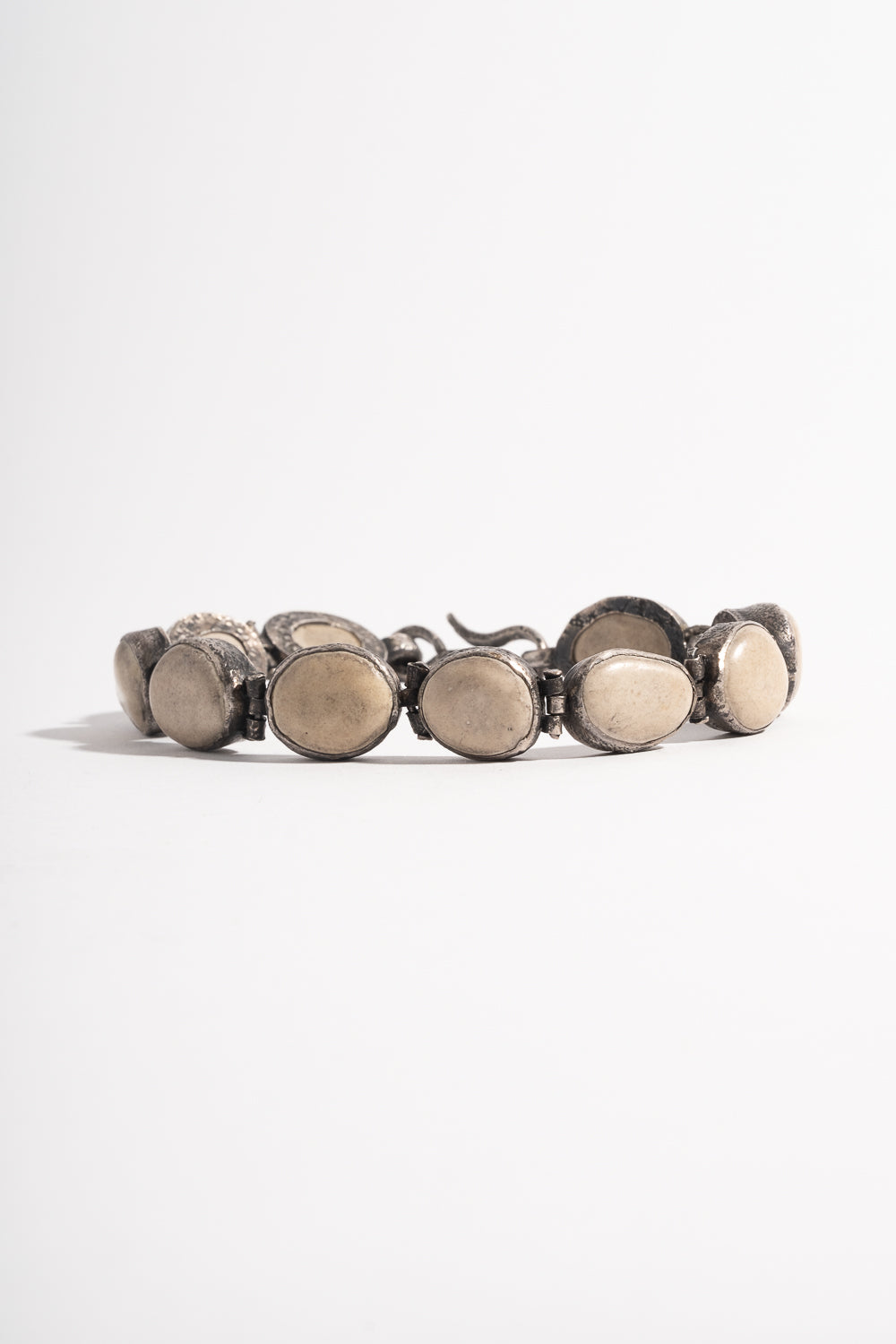 Sterling Link Pebble Bracelet