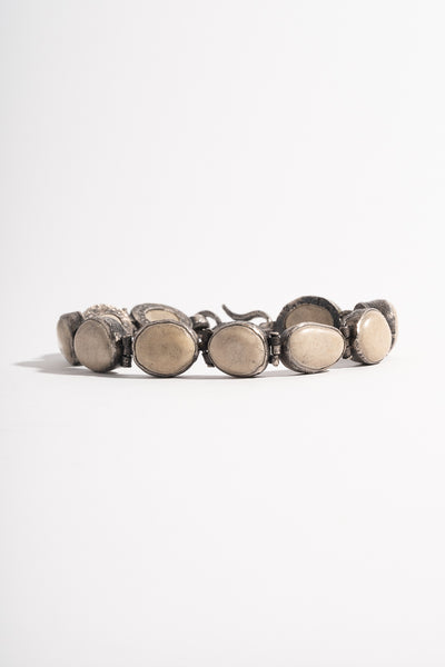 Sterling Link Pebble Bracelet
