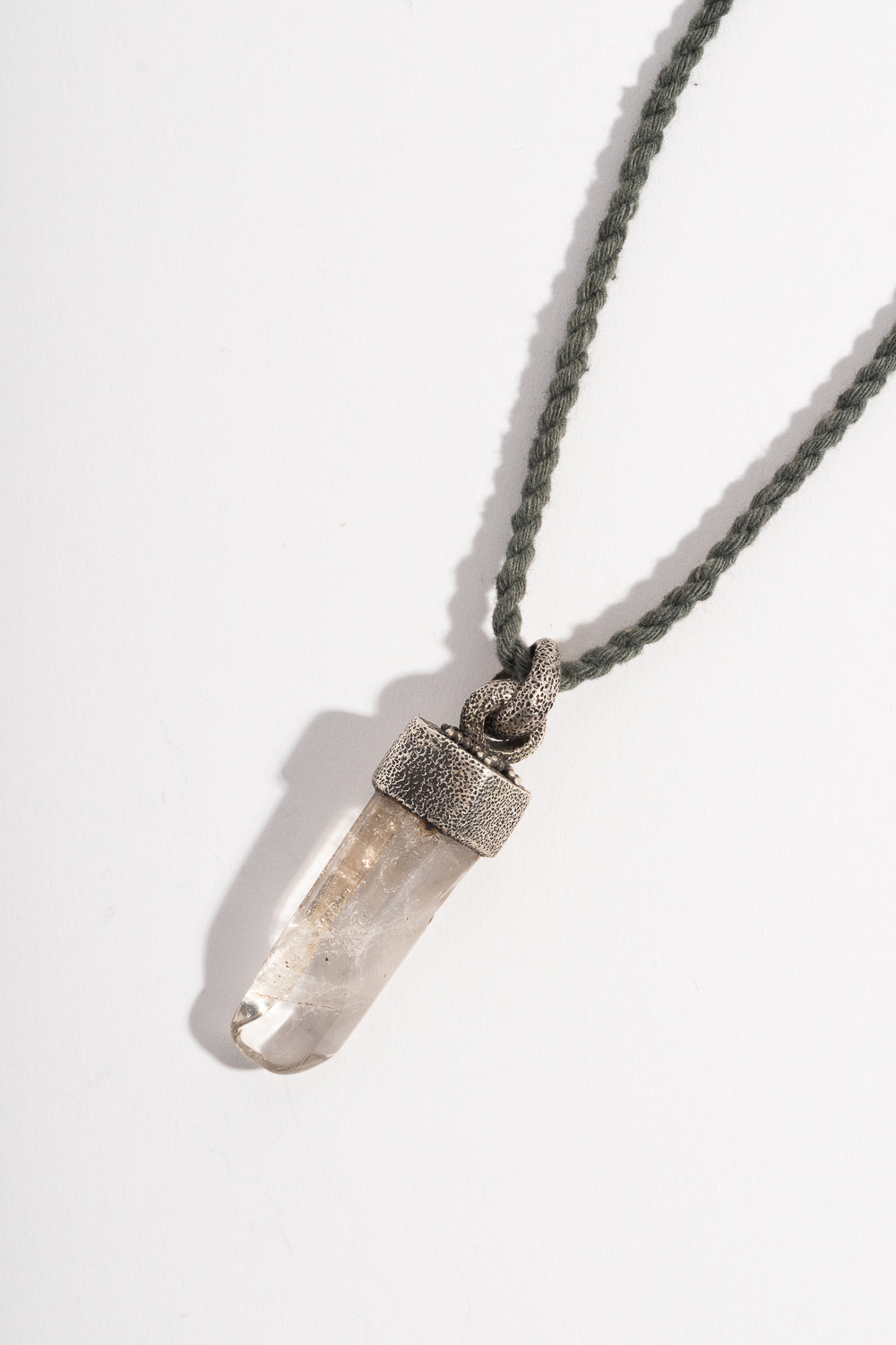 Sterling Quartz Wand Pendant