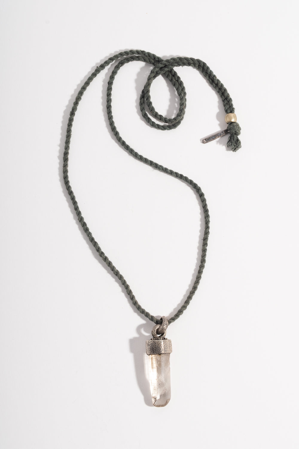 Sterling Quartz Wand Pendant