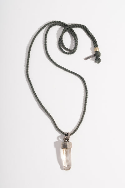 Sterling Quartz Wand Pendant