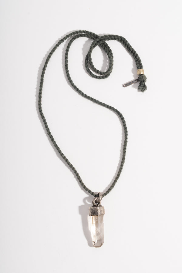 Sterling Quartz Wand Pendant